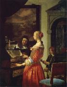Frans van mieris the elder The Duet oil painting